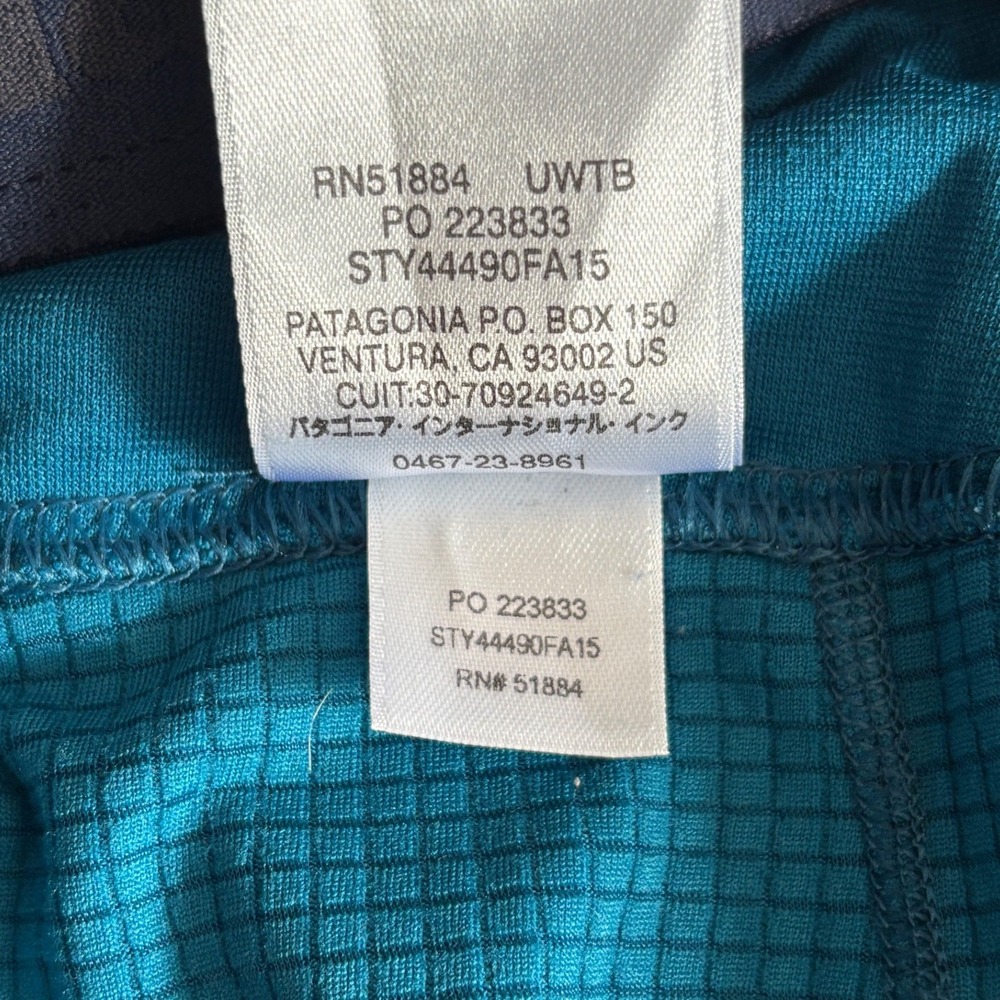 Patagonia Capilene Midweight Baselayer Leggings Blue Teal Polartec Women's Small - Picture 6 of 6